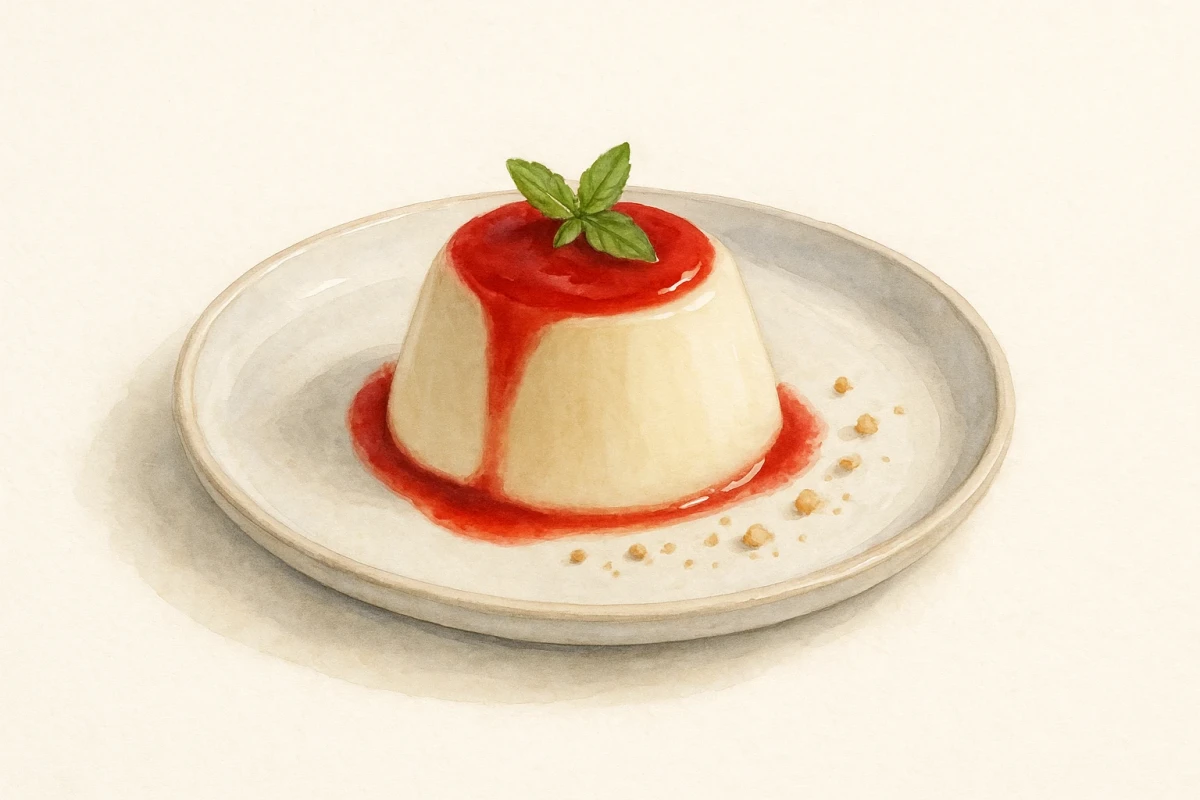 Tahitian vanilla panna cotta