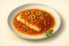 Baked fish filet