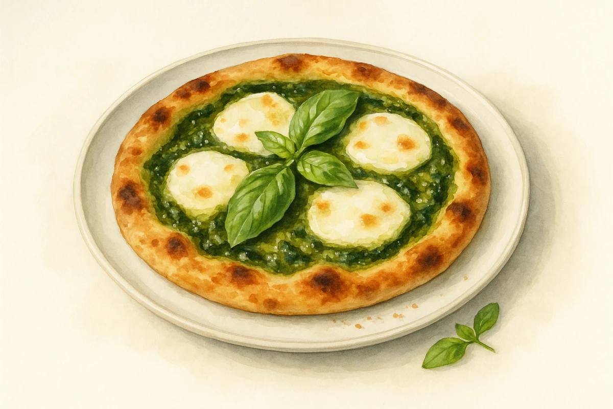 Shrimp pesto Pizza