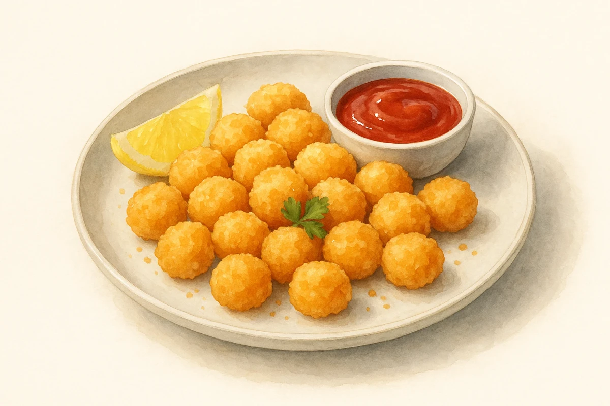 Roe popcorn shrimp