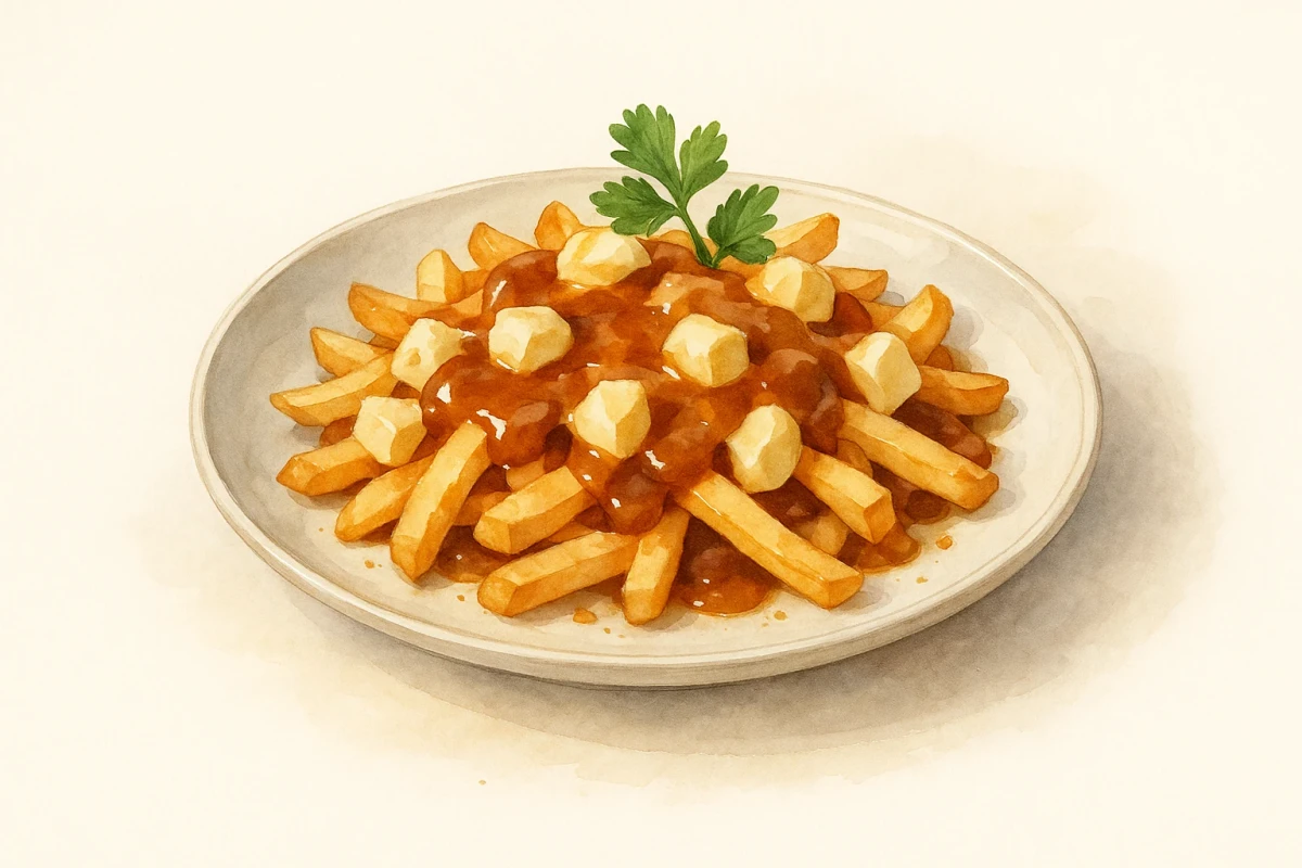 Short rib poutine & poached eggs 33