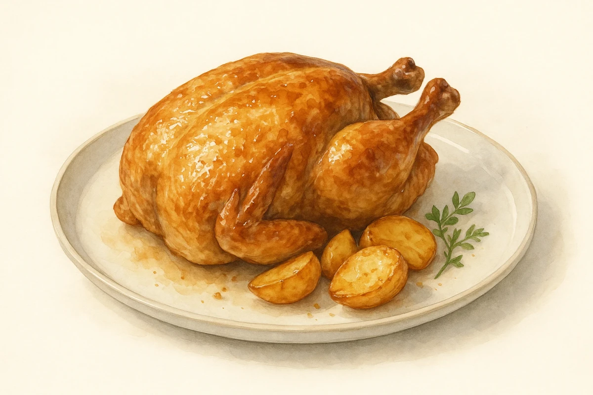 Half rotisserie chicken - a la carte