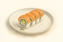 Salmon/avocado roll