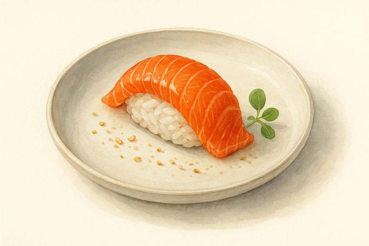 Cajun salmon Sushi