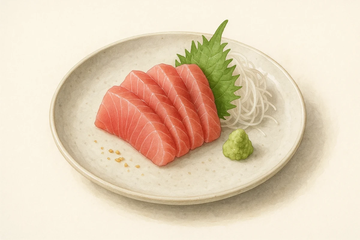 Loup de mer sashimi