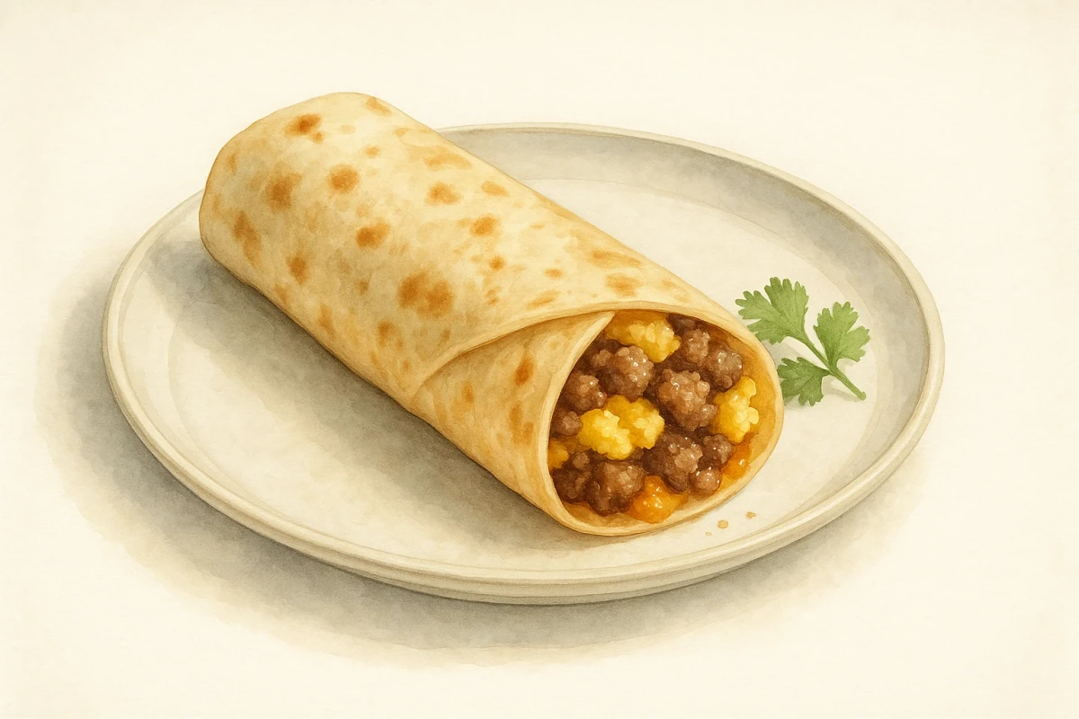 Sausage burrito