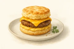 Sausage, egg & cheese biscuit