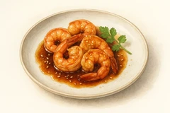 Shrimp teriyaki plate