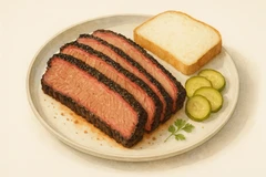 Beef brisket with horseradish mash