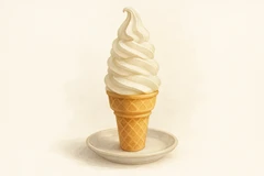 Pecan tart & vanilla soft serve