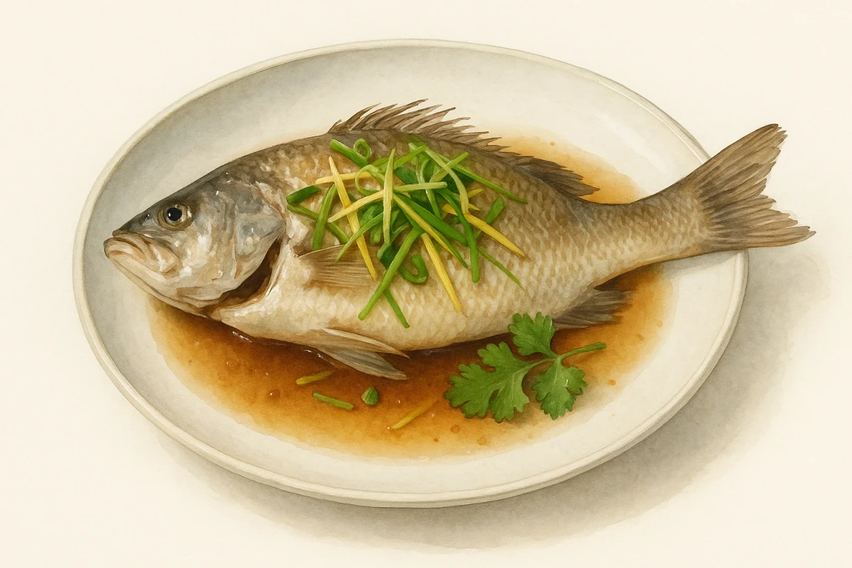 Steamed fish fillet