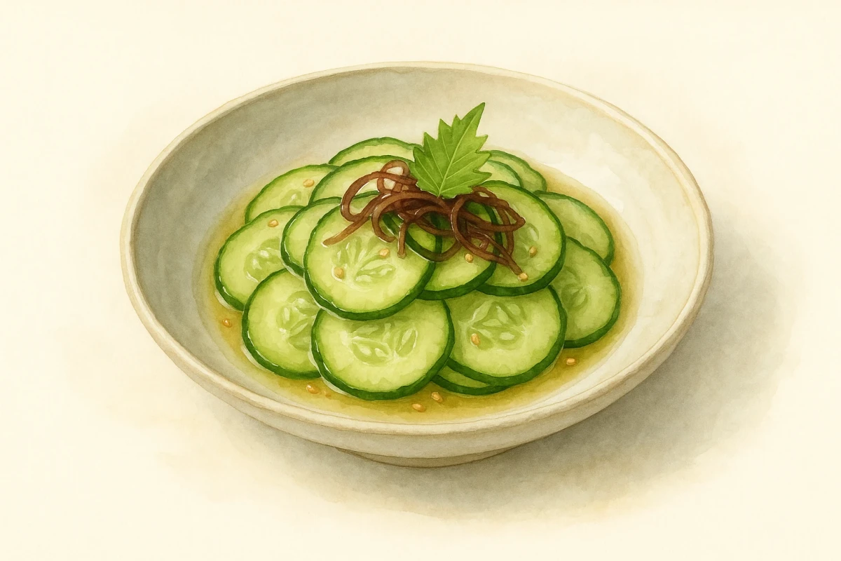 Crab sunomono salad
