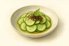 Crab sunomono salad