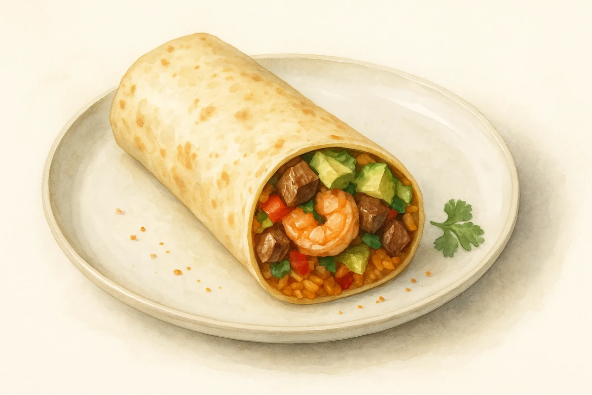 Surf & turf burrito