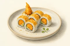 Sweet potato tempura roll