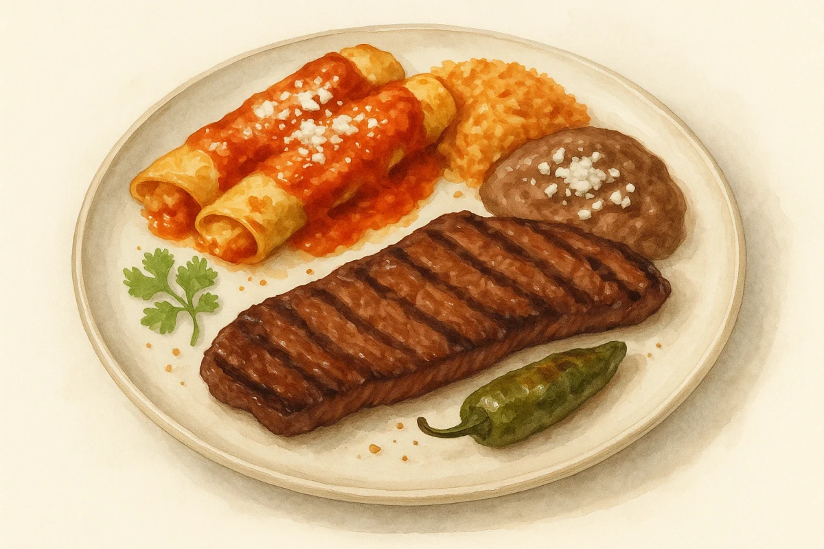 Carne asada tampiquena