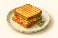 Chicken bacon ranch oven-toasted sandwich