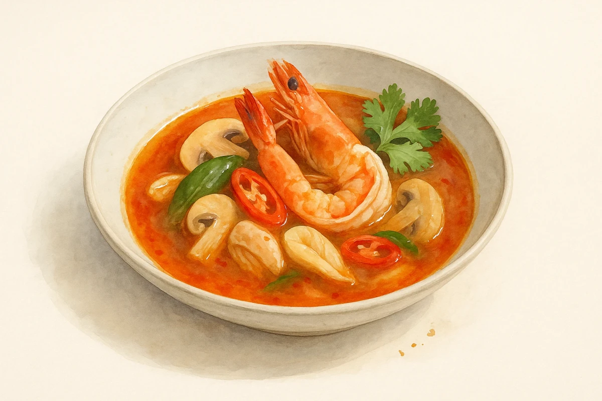 Wonton tom yum dry