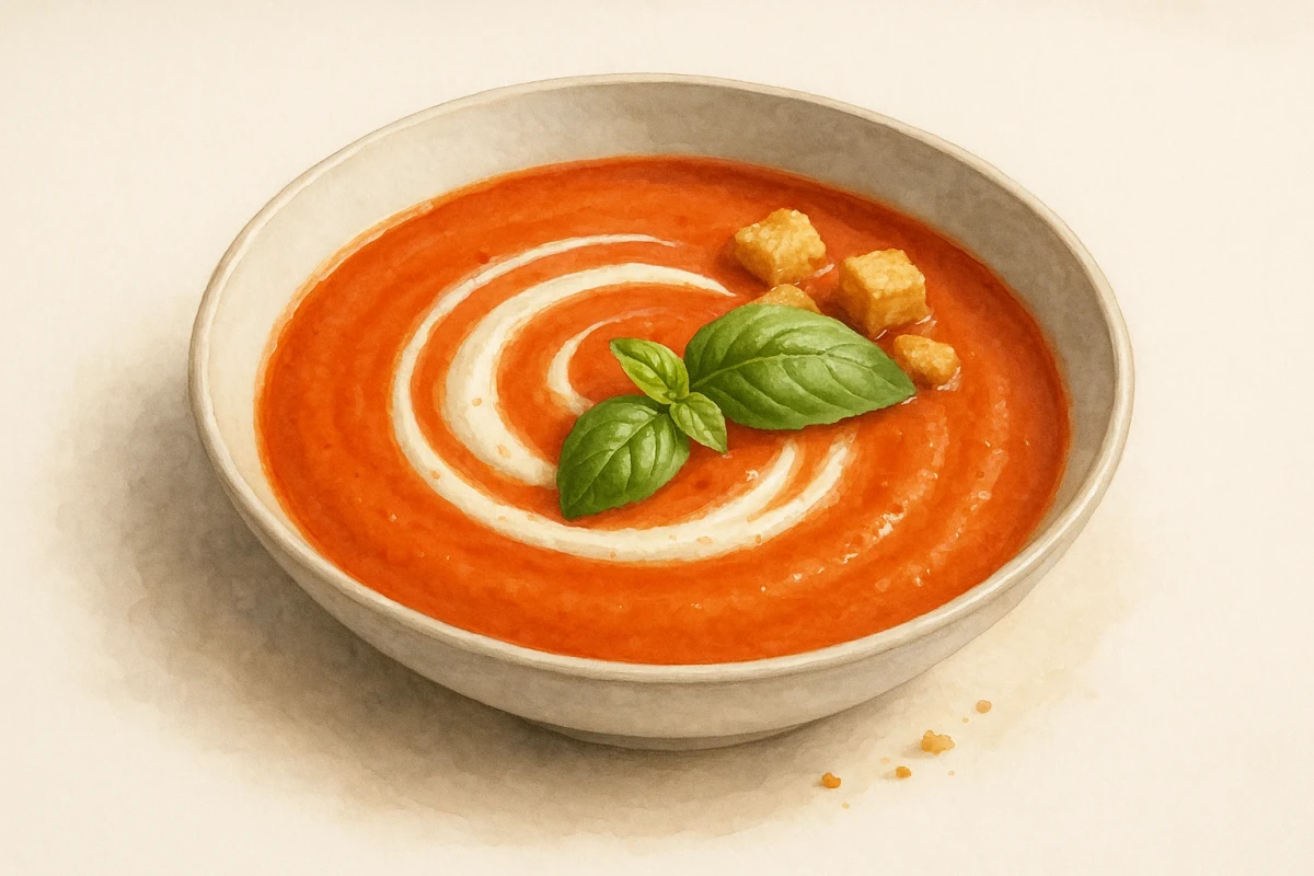 Cream of tomato soup