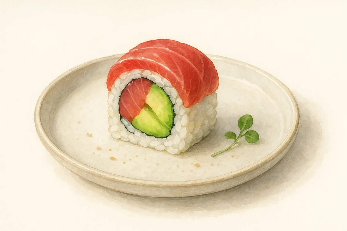 Tuna avocado roll