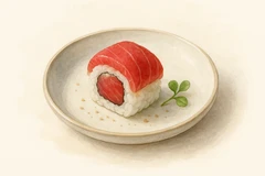 Crispy rice tuna roll