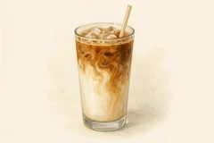 Iced latte to go